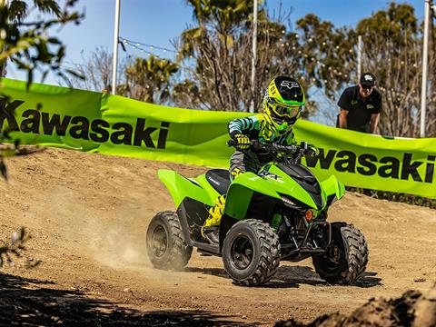 New 2025 Kawasaki KFX 50 | ATVs in Plano TX | Battle Gray