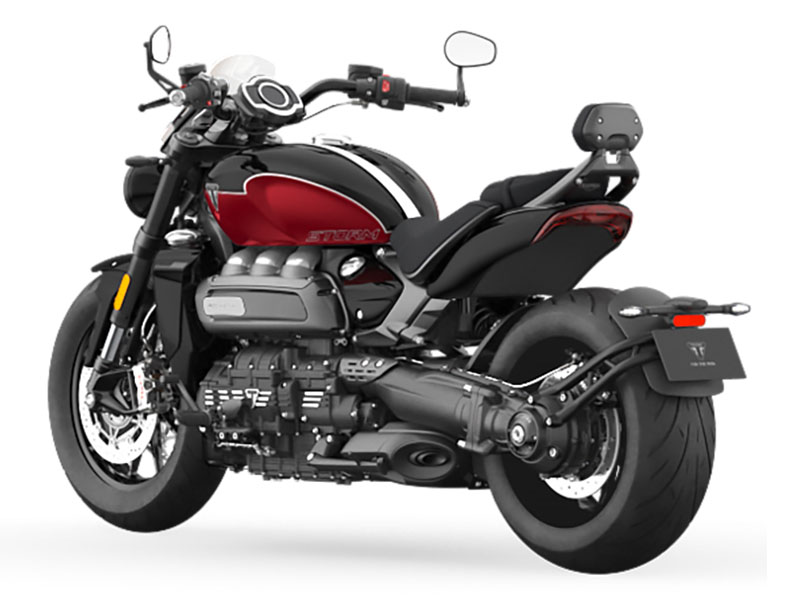 New 2025 Triumph Rocket 3 Storm GT Sapphire Black / Carnival Red