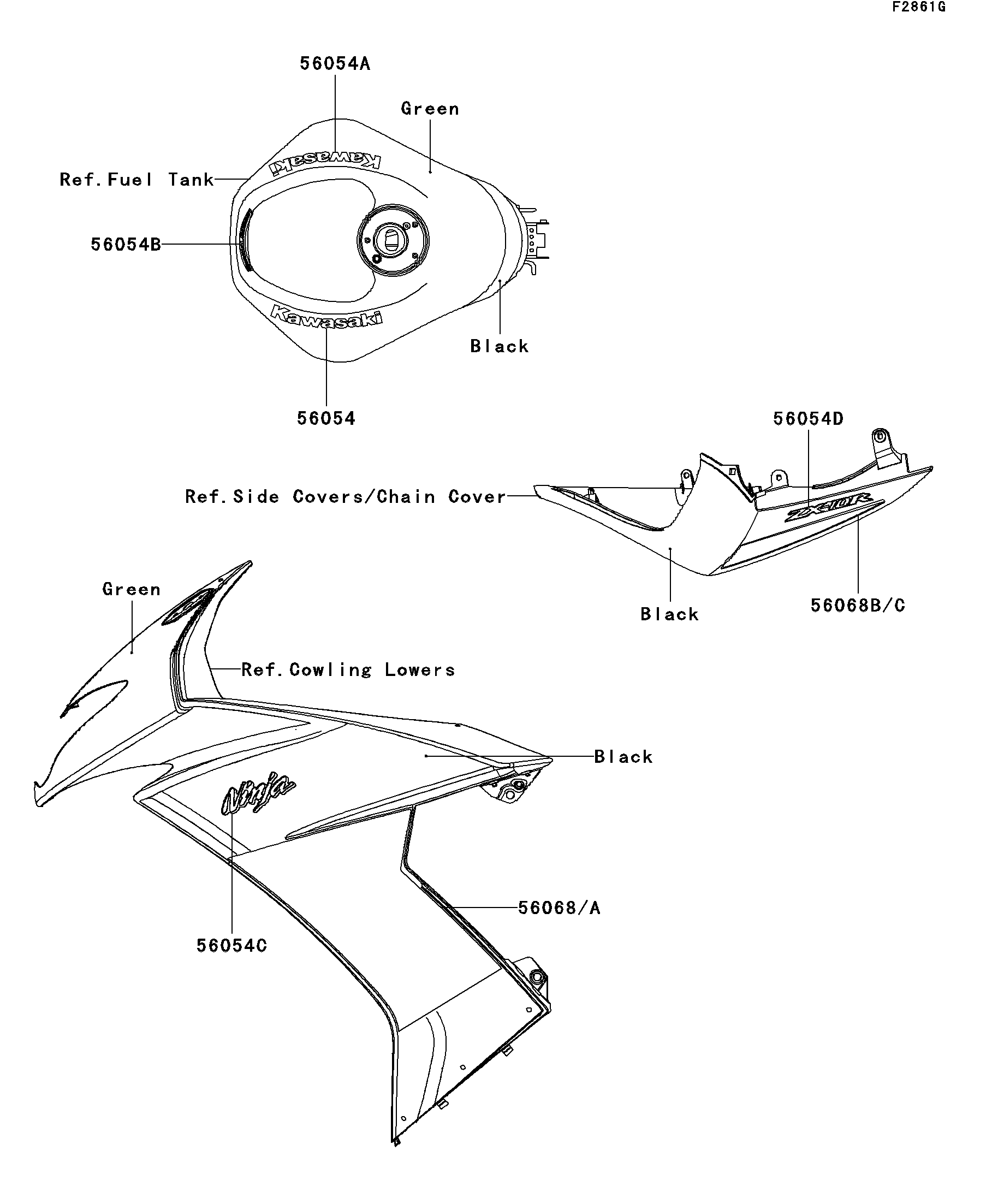 2009 Kawasaki Motorcycles Parts-Finder Diagrams | Factory