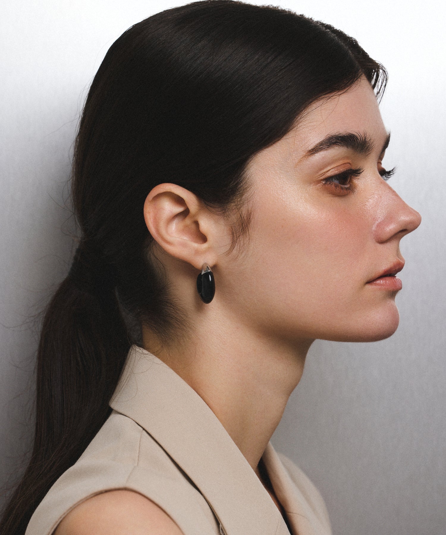 シルバー]スキームフープピアス