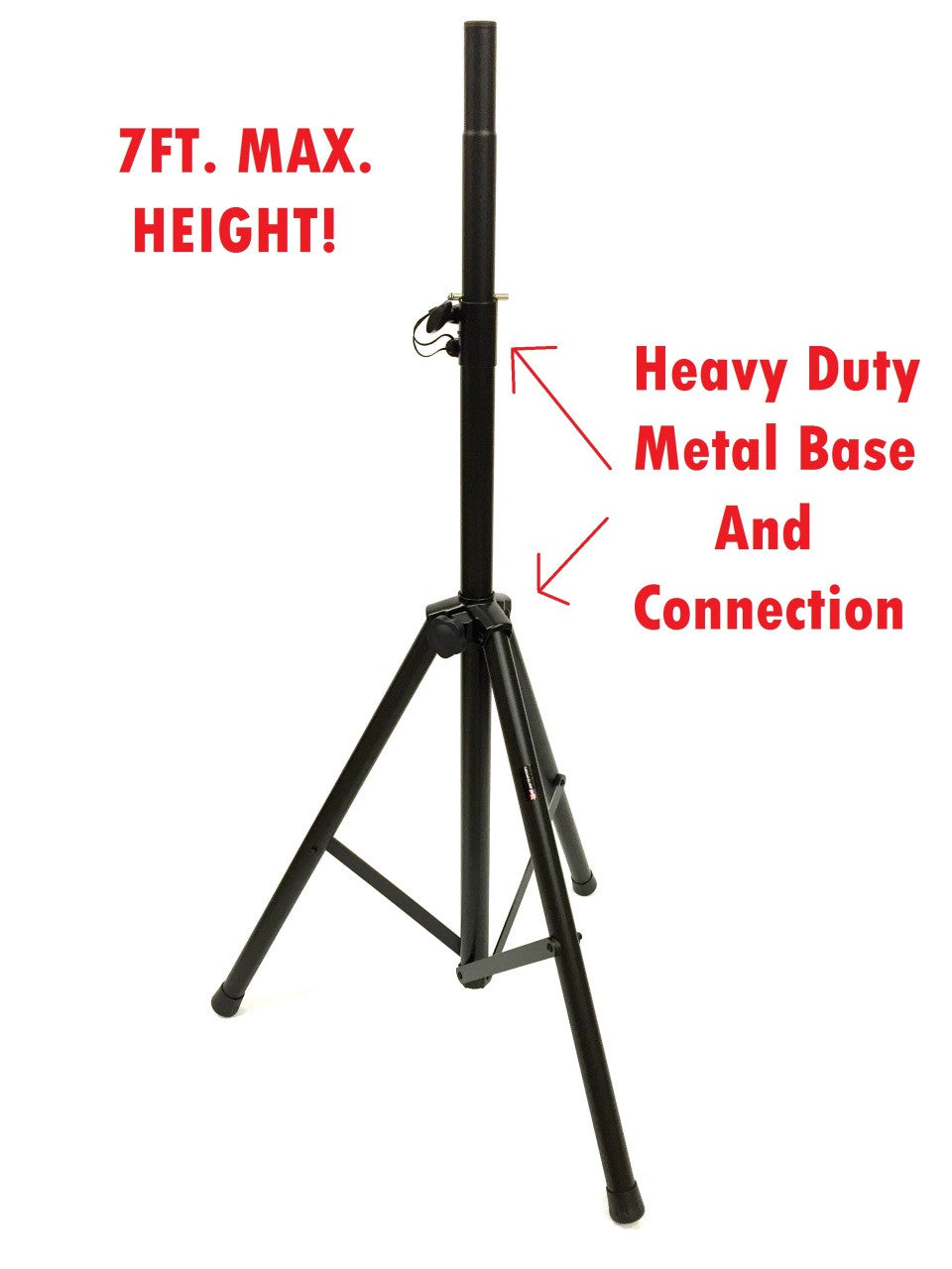 LK-PROSTAND Heavy Duty 7' Max. Height Metal Parts Speaker Stand