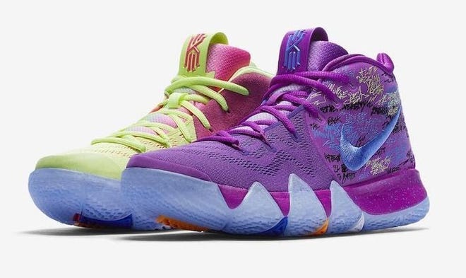 Celtics star Kyrie Irving debuts new Nike Kyrie 4 confetti