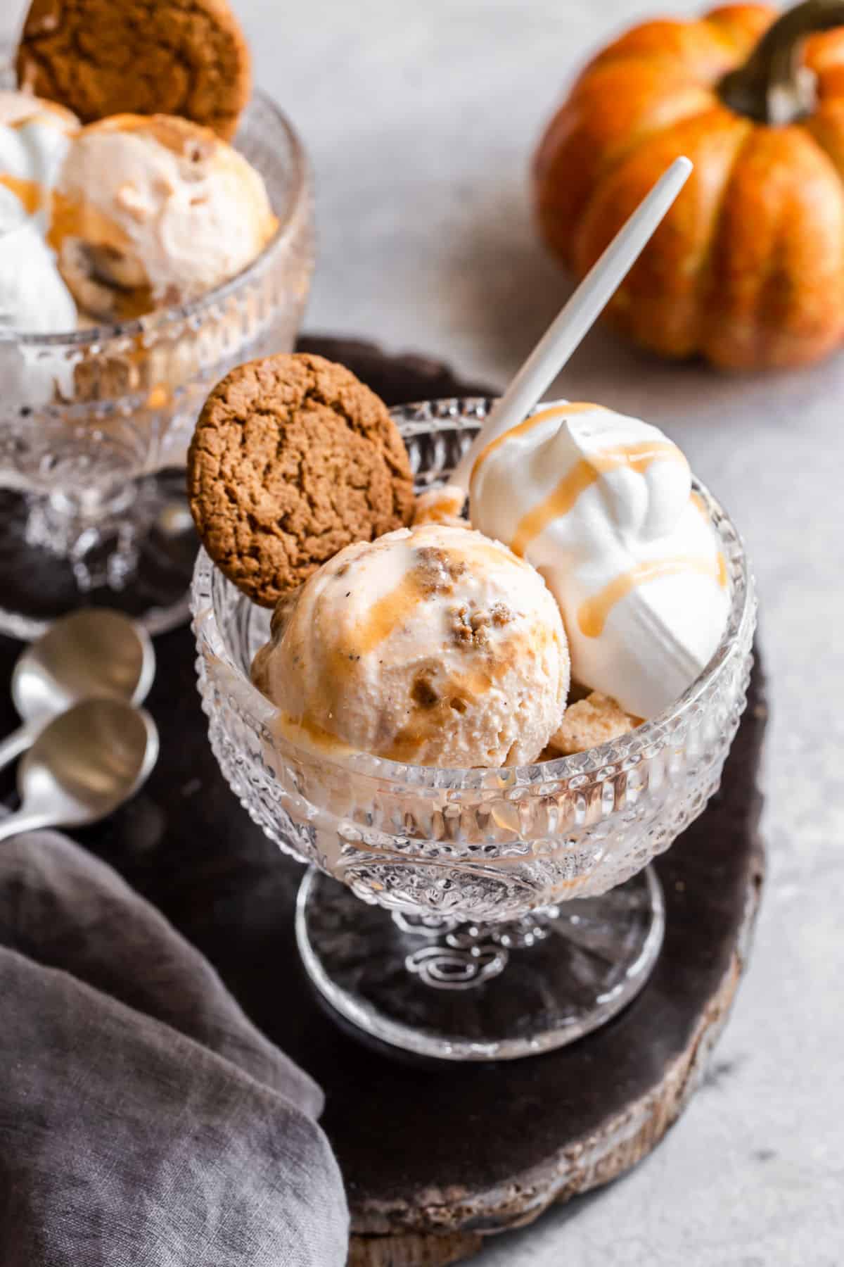 Easy Pumpkin Ice Cream - Celebrations at Home
