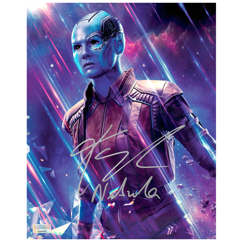 Karen Gillan Autographed 2019 Avengers Endgame Nebula 8x10 Photo