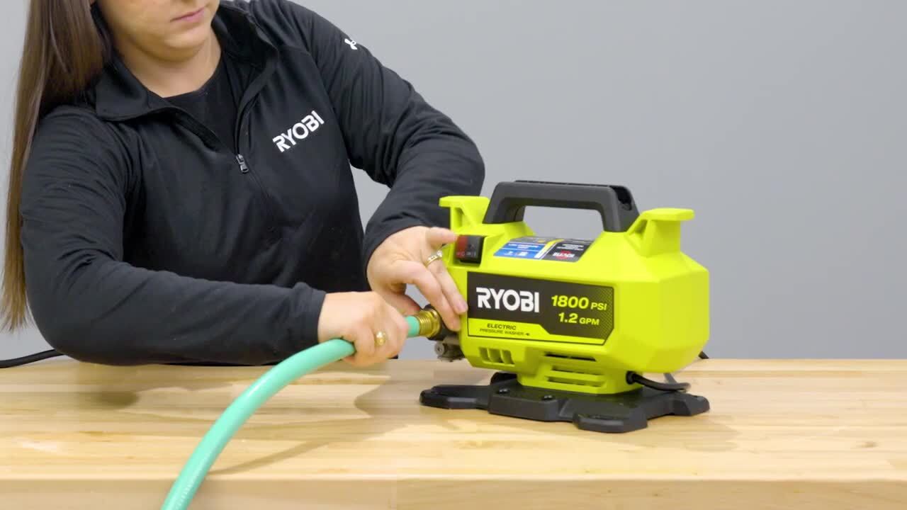 RYOBI 1900 PSI 1.2 GPM Cold Water Wheeled Corded Electric Pressure
