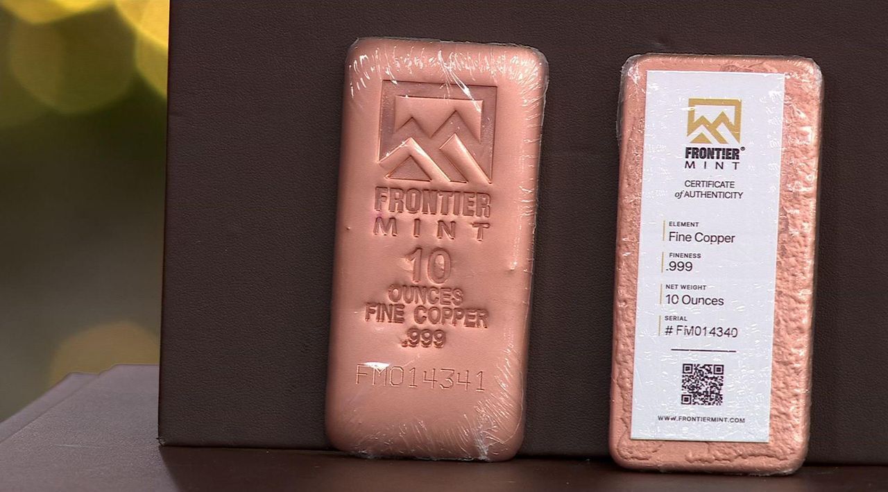Frontier Mint 10 oz. 99.9% Fine Copper Bar | HSN