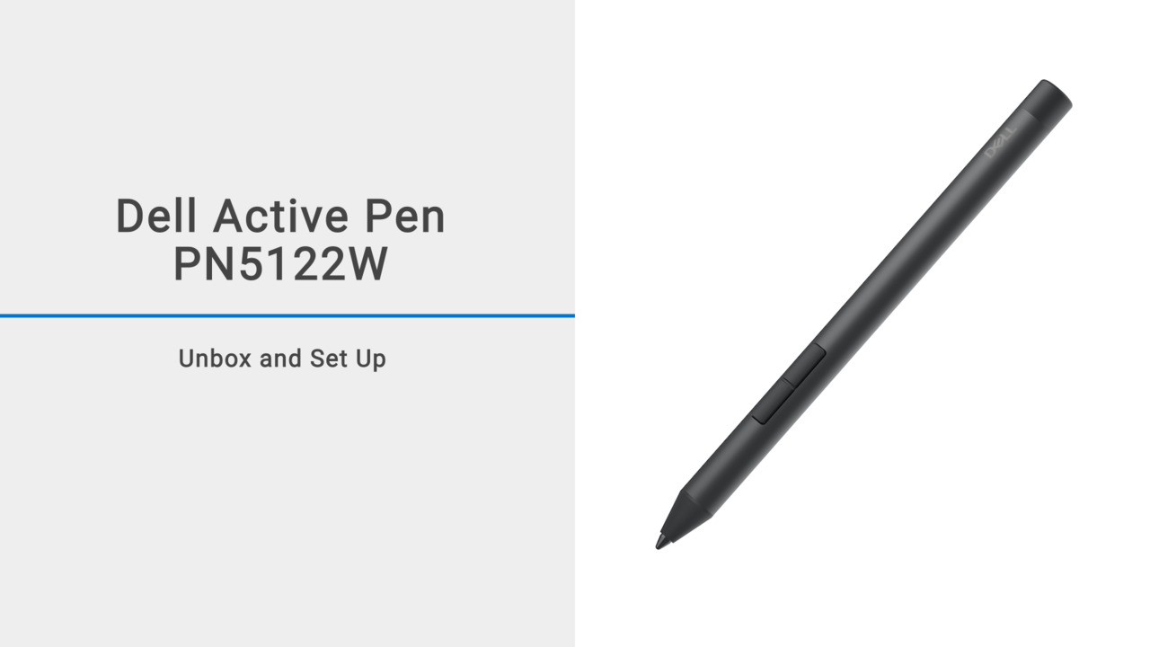 How to Unbox and set up your Dell Active Pen PN5122W | Dell Slovenia