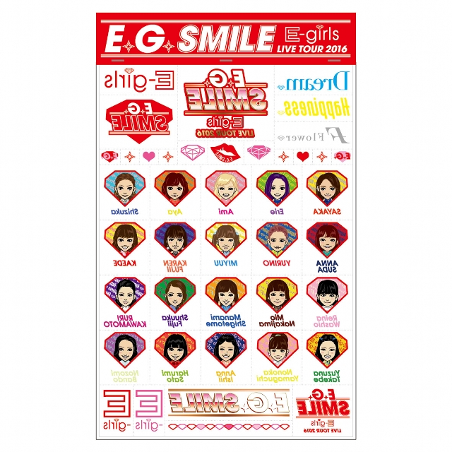 E-girls LIVE TOUR 2016 ～E.G. SMILE～ツアーグッズページ | E-girls