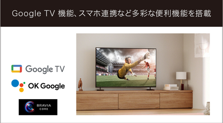 ソニー BRAVIA 43型 4K液晶テレビ (設置含む) X80Lシリーズ KJ-43X80L