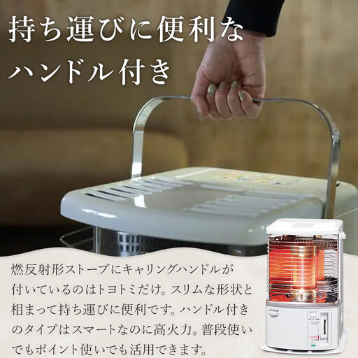 トヨトミ】反射形石油ストーブ「RS-H2924(ホワイト )」8～10畳 | 愛知