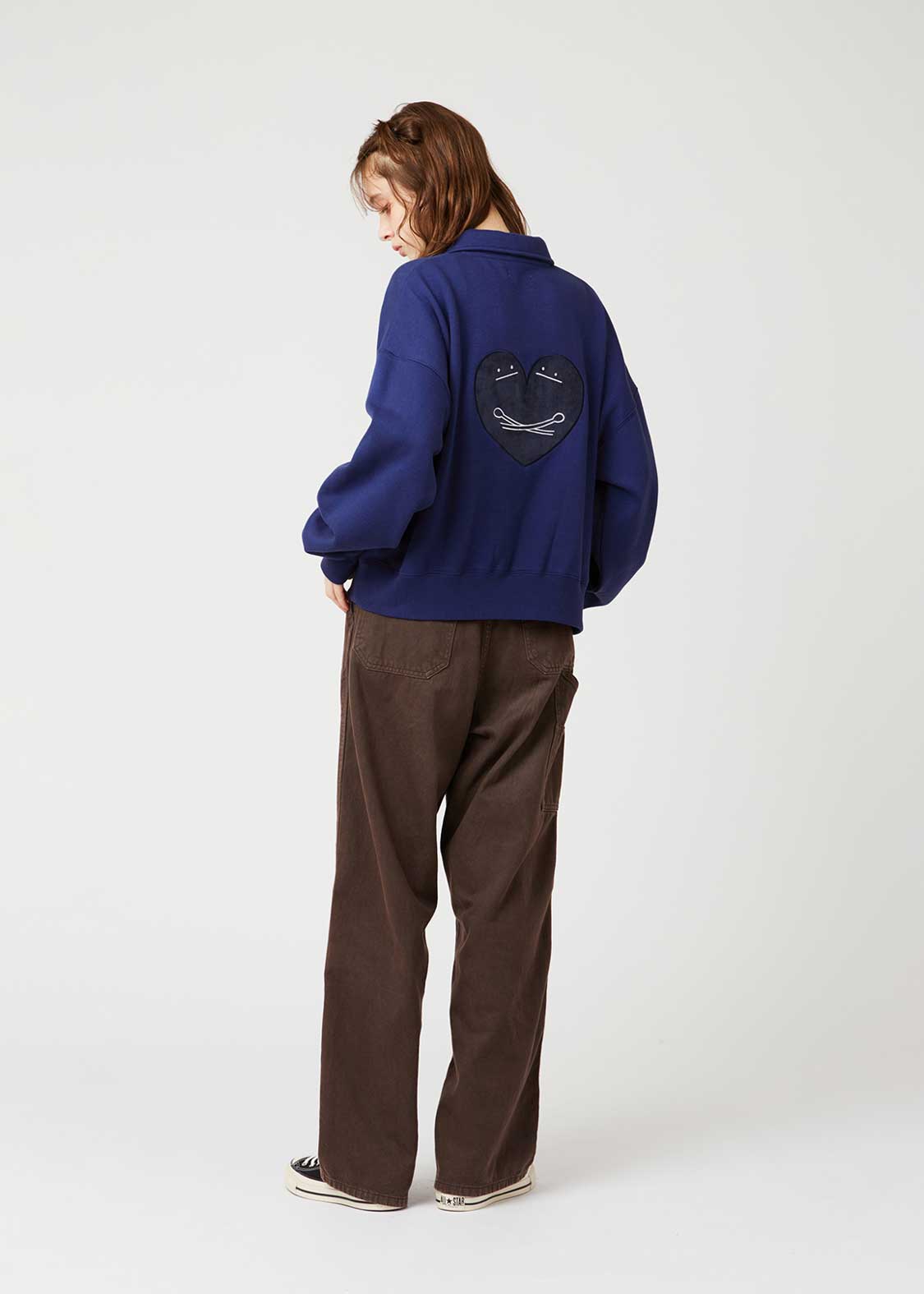 モノクロームラブビューティフルシャドー｜裏起毛クロップドハーフ