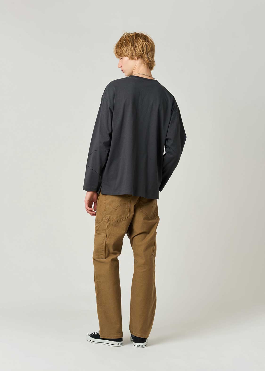 ラムチョップホラーダンス｜ビッグシルエット長袖Tシャツ｜ユニ