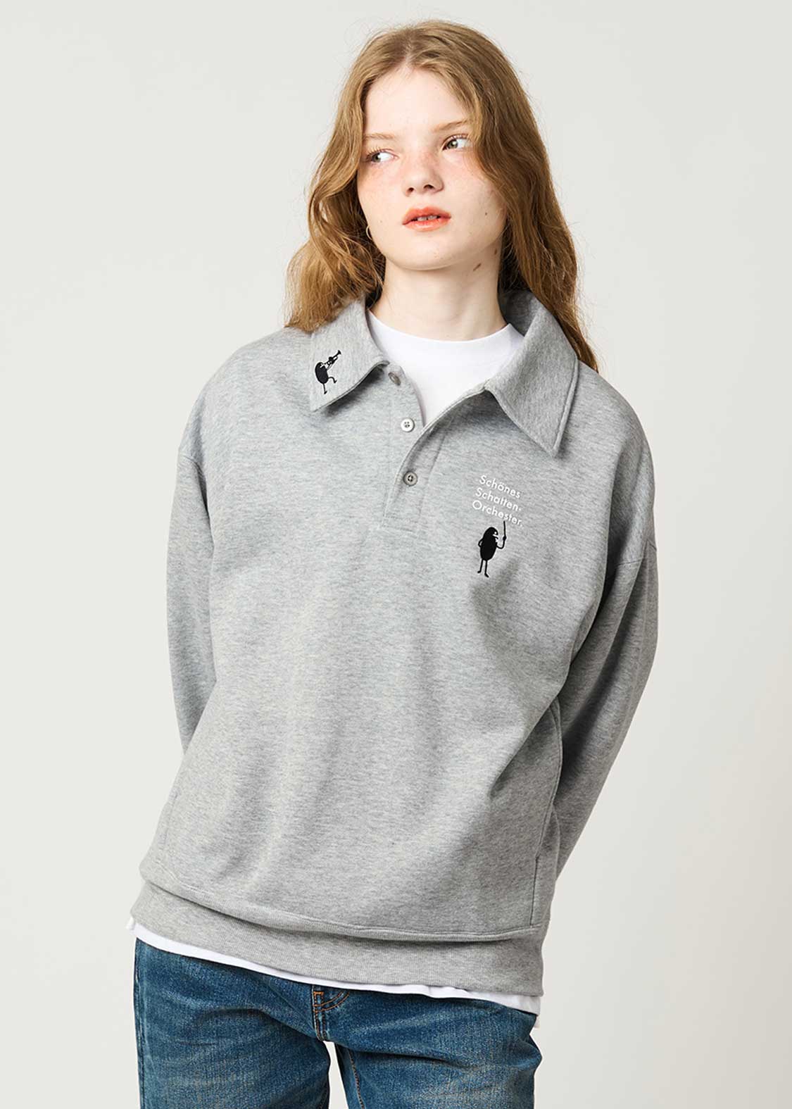 ビューティフルシャドーオーケストラ｜フワキモウ襟付スウェット｜ユニ