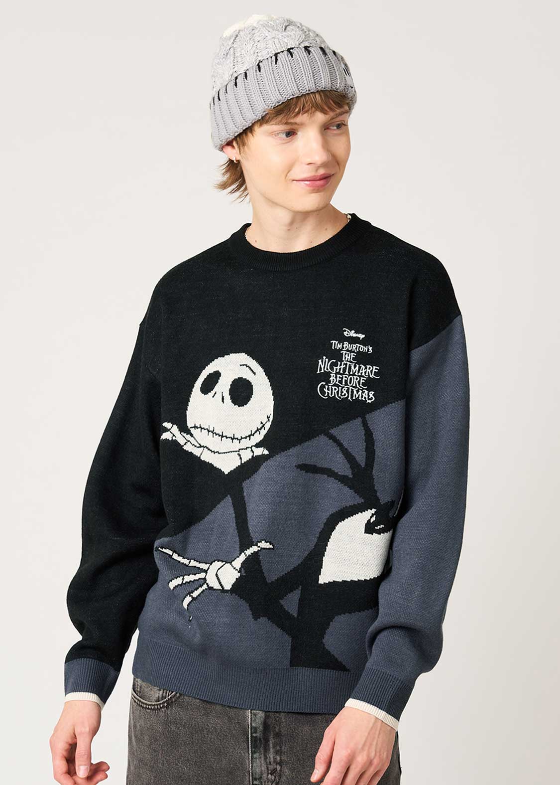 グラニフ Re:繋がる ウォッシャブルジャカードニット アジカン XL 中古