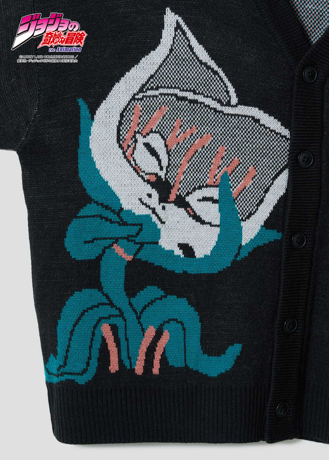 猫草｜ウォッシャブルジャカードニットカーディガン｜ユニセックス