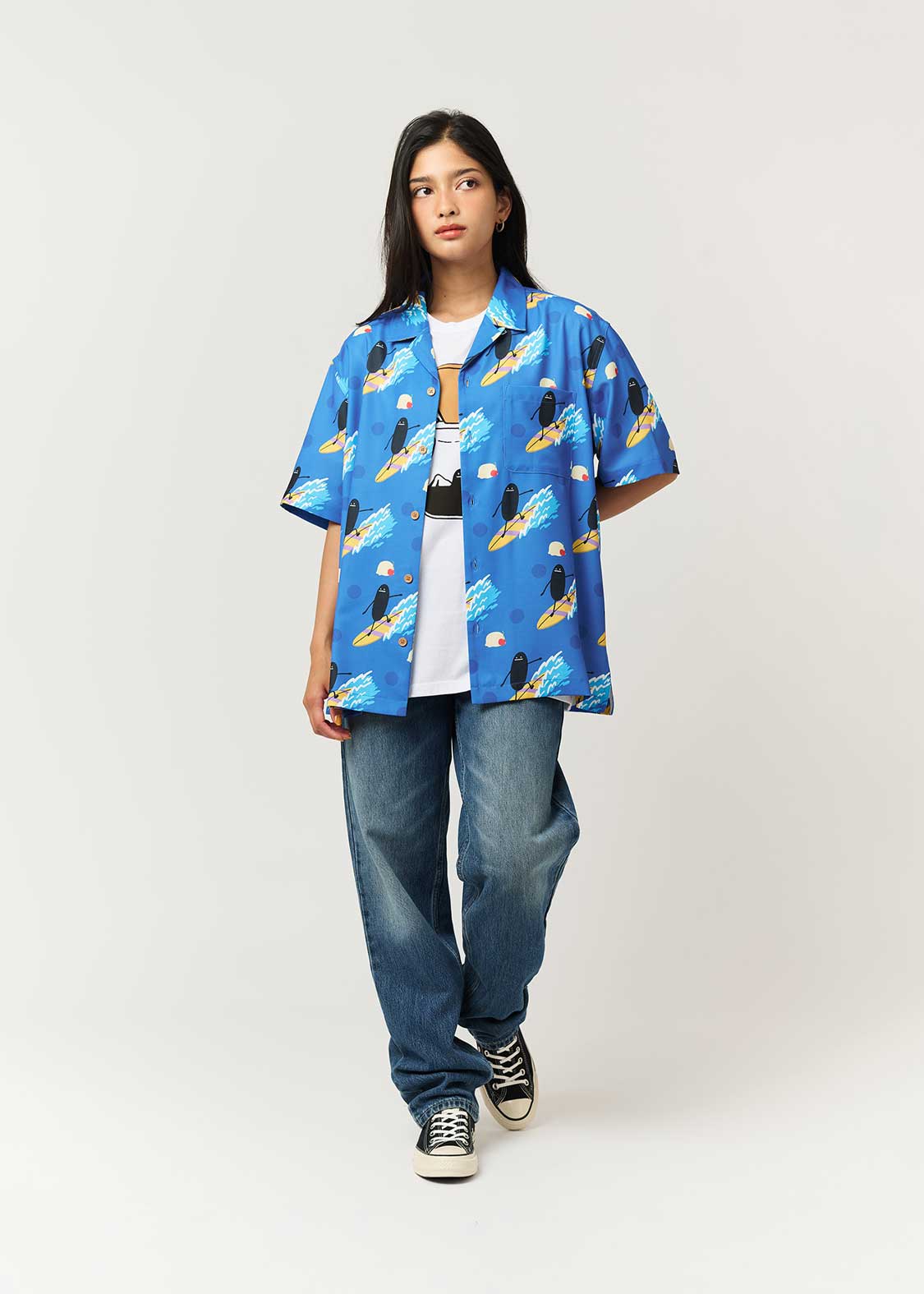 ビューティフルシャドーソーダサーフ｜オープンカラーアロハシャツ