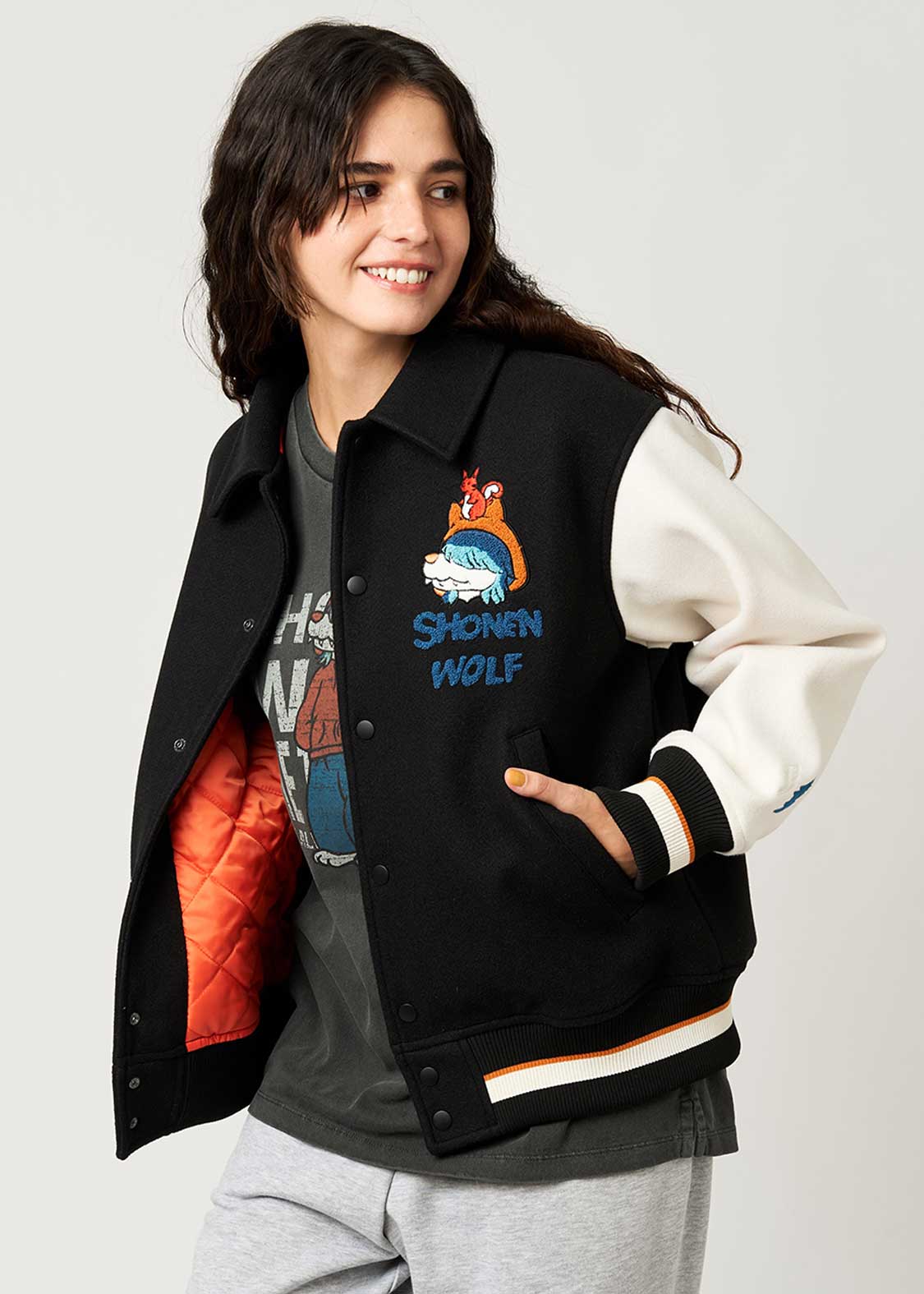 少年ウルフ｜スタジャン｜ユニセックス｜グラニフ(graniph)公式