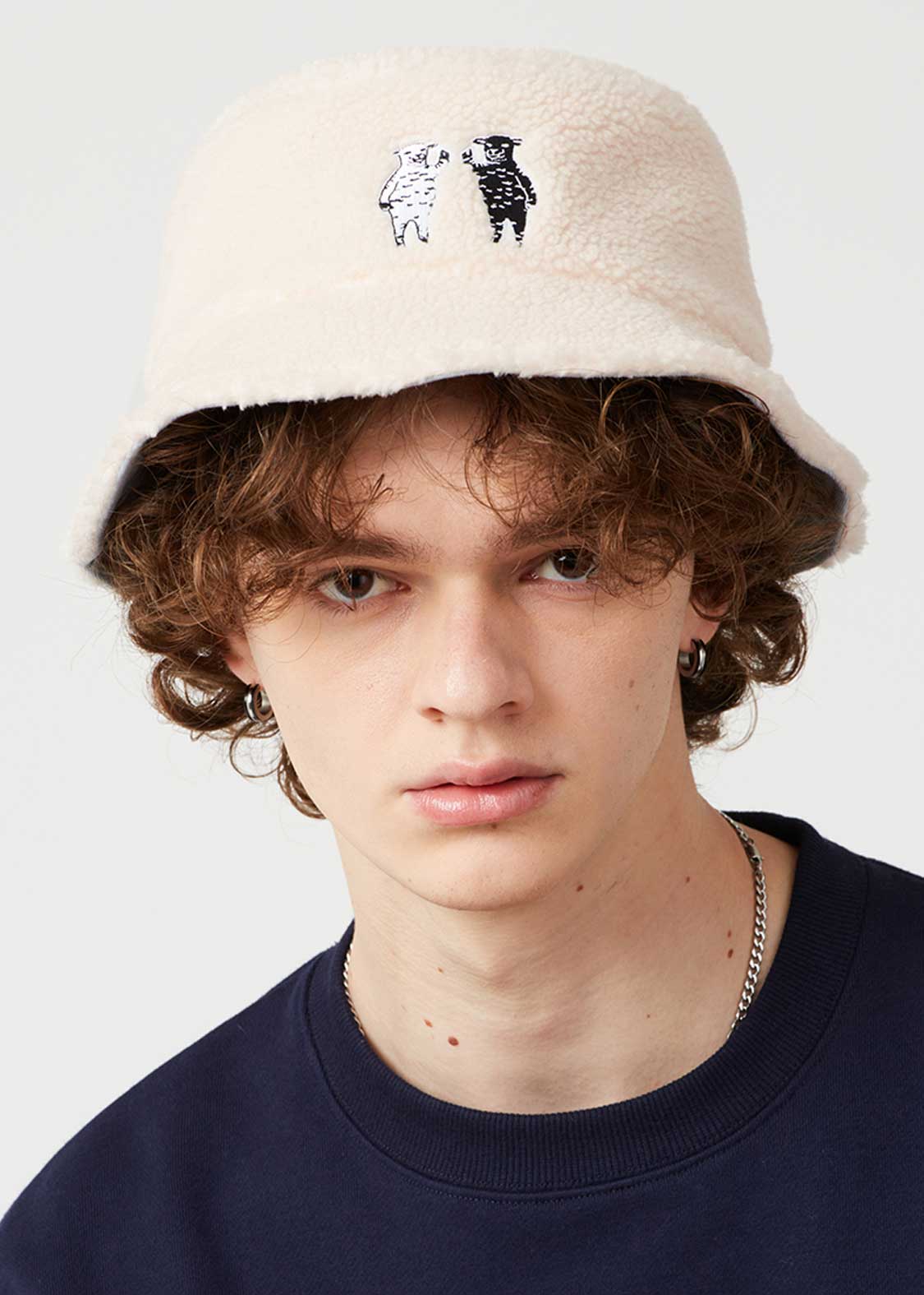 ラムチョップフレンズ｜ボアバケットハット｜ユニセックス｜グラニフ