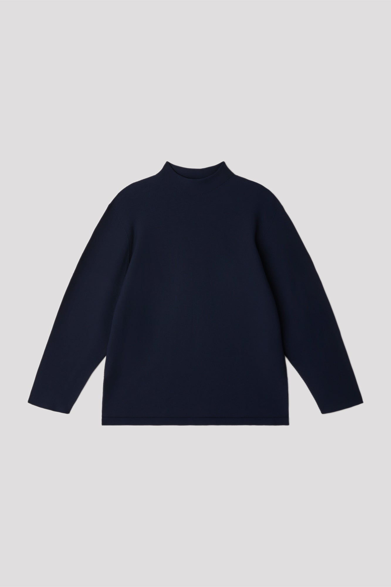 GARTER MOCKNECK LONG SLEEVE TEE SHIRT