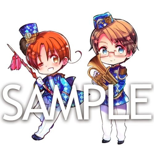 ヘタリア キャラクターソングCD The BEST Vol.1」のジャケットイラスト