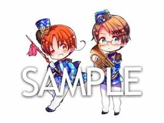 ヘタリア キャラクターソングCD The BEST Vol.1」のジャケットイラスト