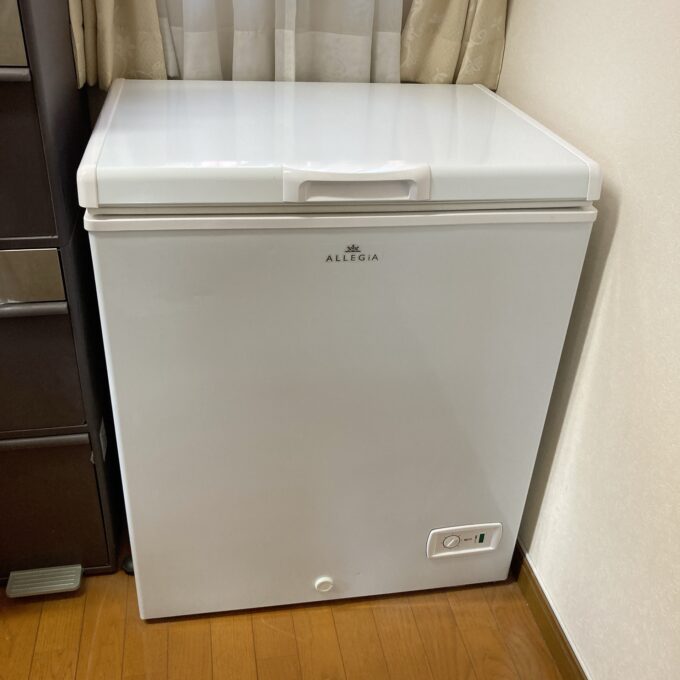 巨大霜をはがせ！アレジア家庭用冷凍庫（冷凍ストッカー）家にあるモノ