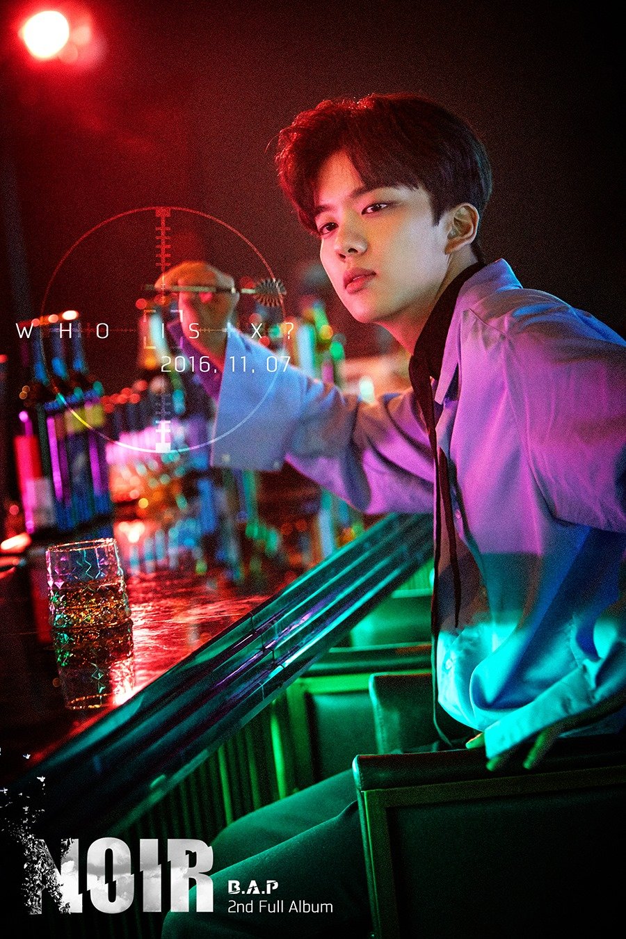 B.A.P 2nd Album Noir Official Poster - Limited Edition Member