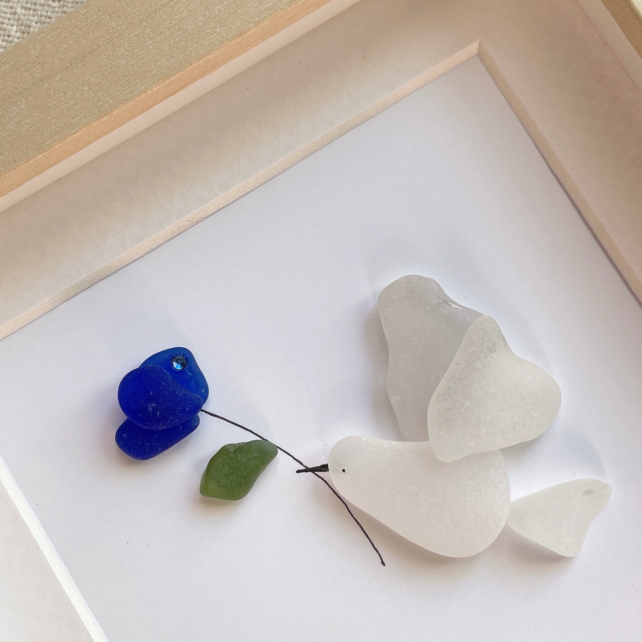 幸せの青い花【シーグラスアート】｜umihana（ウミハナ） – CHOOSEBASE