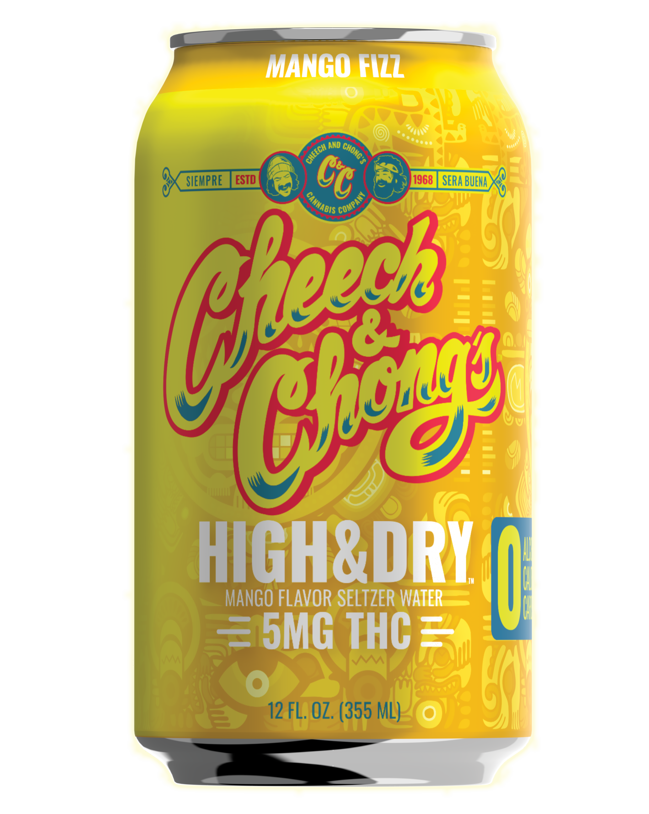 High & Dry Delta-9 THC Seltzer - Mango Fizz (6-pack, 30 mg