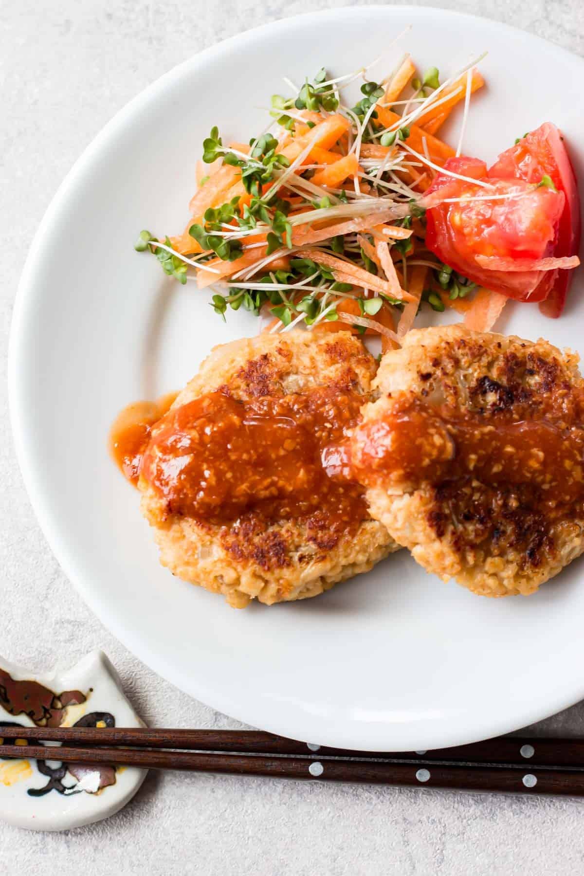 Vegan Soy Hambagu (Japanese-Style Hamburger Steak) - Chef JA Cooks