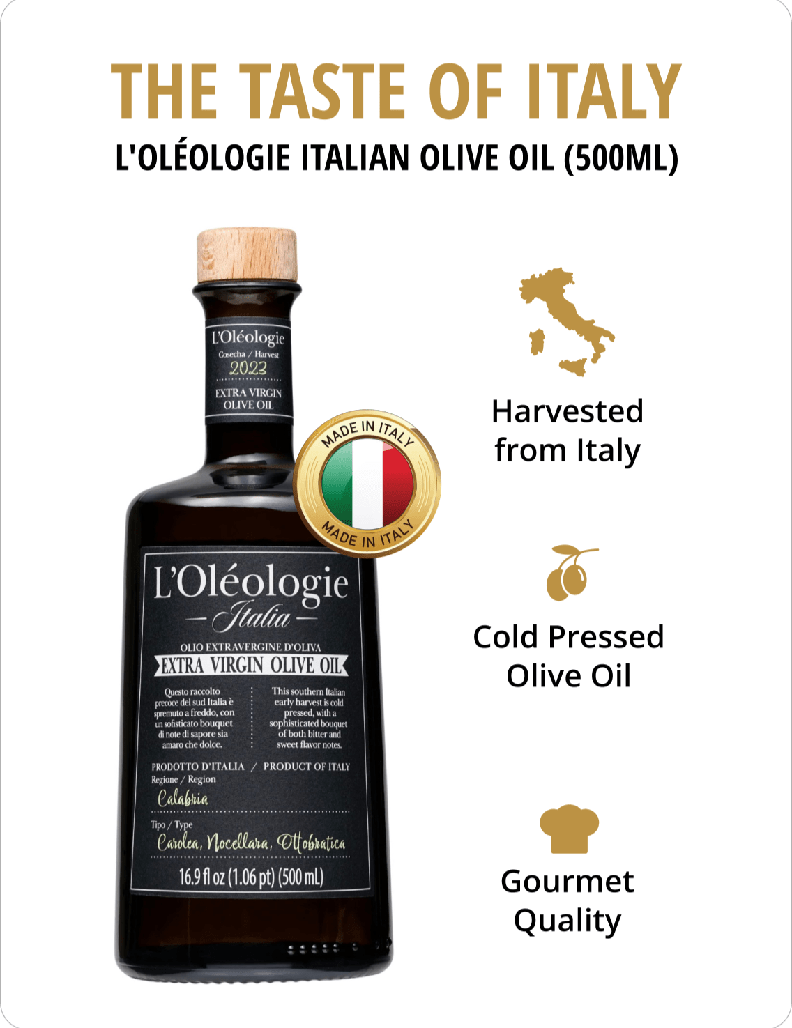 L'Oléologie Italian Oil & Vinegar 500ml 2 Pack – Chef's Mandala