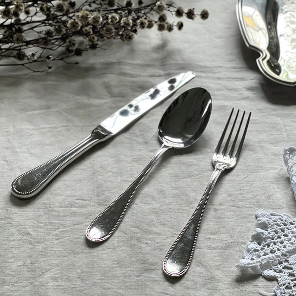 お41】30 フランスアンティーク フォーク メッキ お41】30 フランス