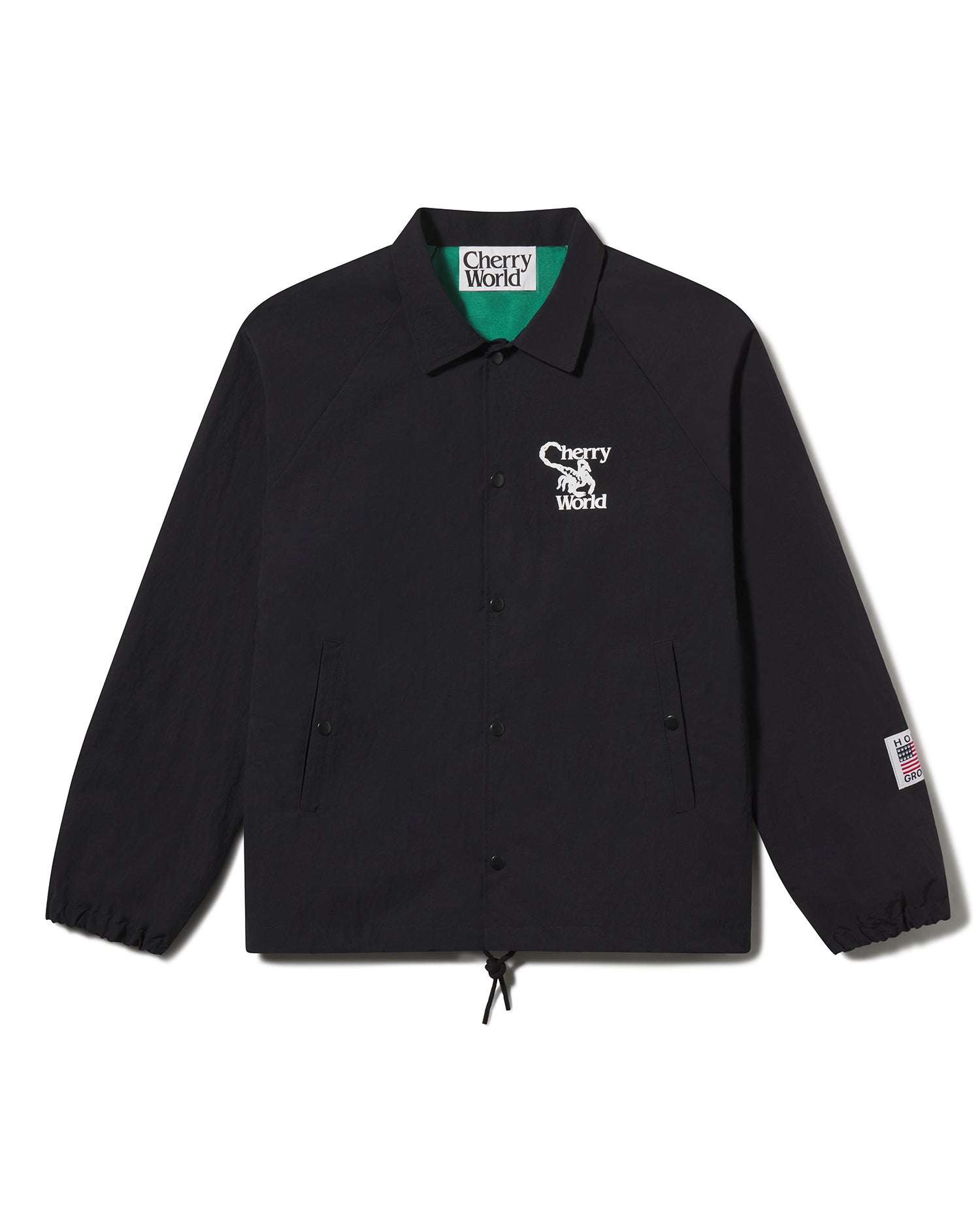Japanese Nylon Coach Jacket in Black – Cherry World