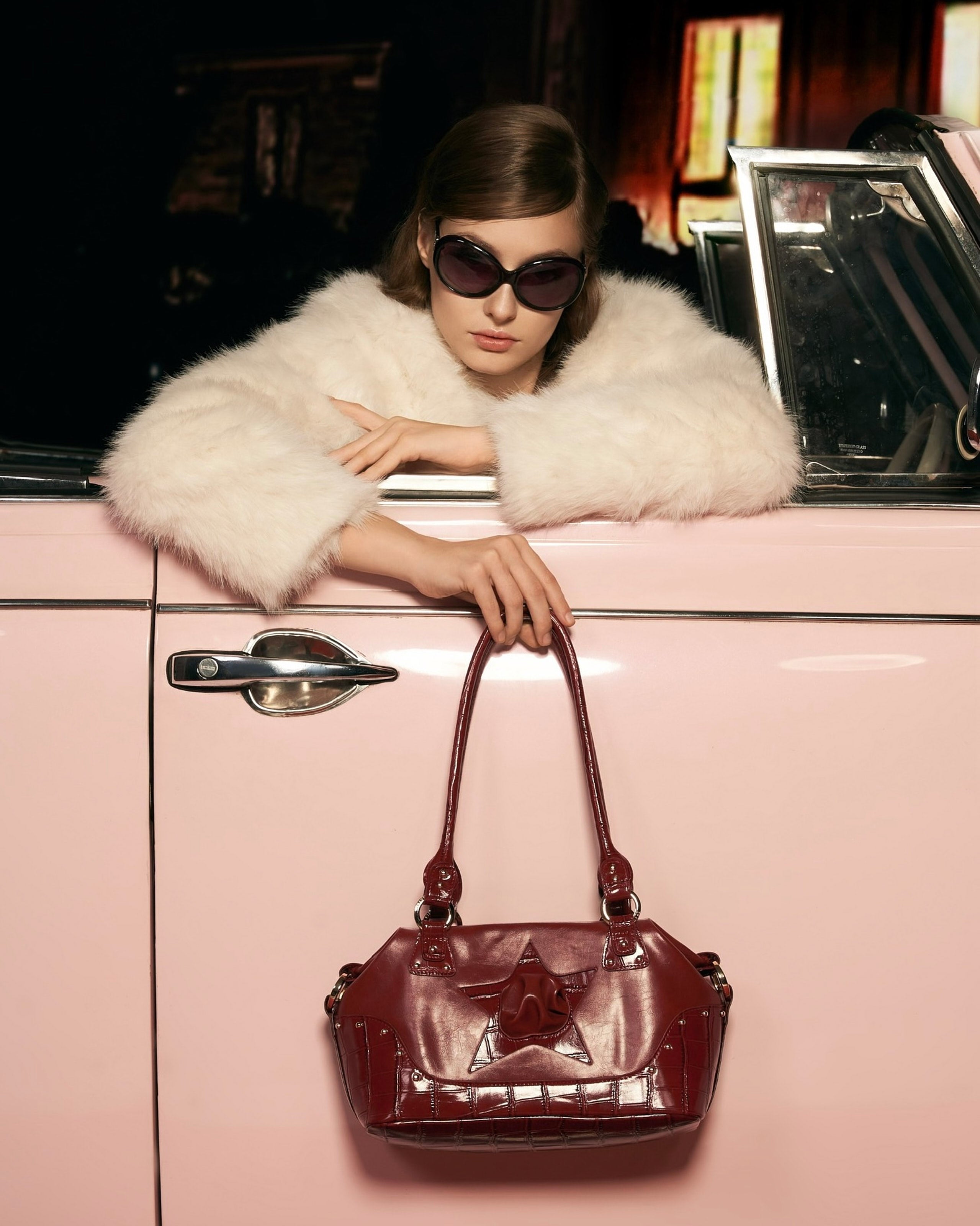 Bag Y2K STAR Red Croc x Dark Red