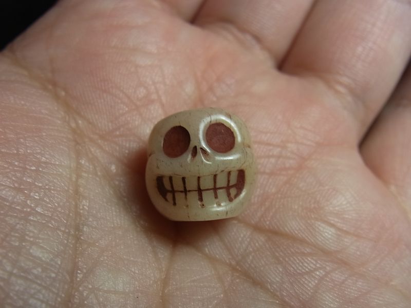 骨製 数珠天玉 チベタンスカル・ルンゴ (tibetan skull ) チベット密教