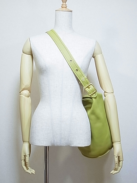 OLD COACH オールド コーチ ショルダー バッグ (バケツ） 黄緑 MADE IN