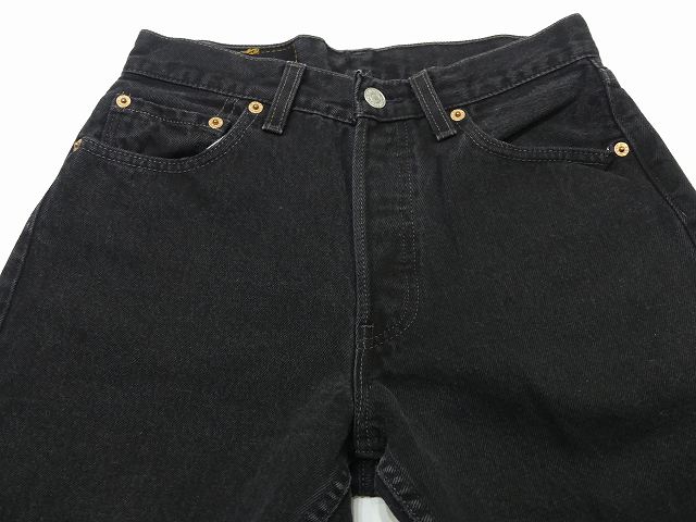 アメリカ製 90s リーバイス Levi's 501 ブラック デニム パンツ W28