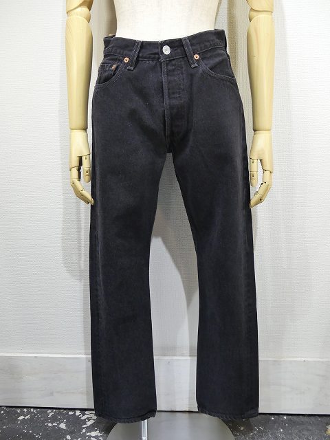 アメリカ製 90s リーバイス Levi's 501 ブラック デニム パンツ W28