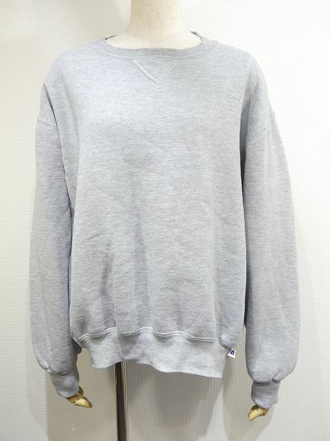 USA製 90s RUSSELL ATHLETIC ラッセル グレー 無地 スウェット - Chago