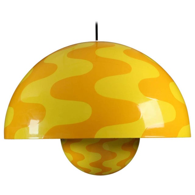 Large Flower Pot Pendant by Verner Panton/ | Chairish