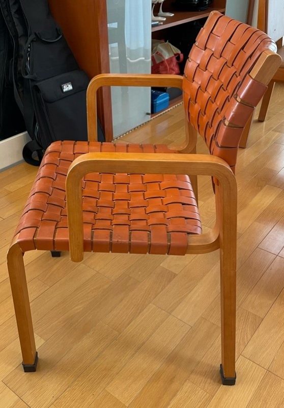 arflex/アルフレックス ダイニングチェア 本革のクリーニングや塗装