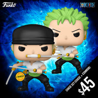 Pre-Order: Funko Pop! One Piece S9: Zoro #1775 (Chase + Common