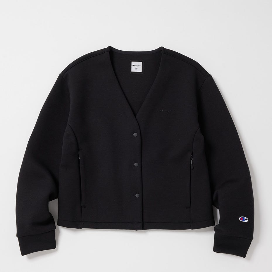 OUTLET＞ウィメンズ スウェットカーディガン ブラックエディション