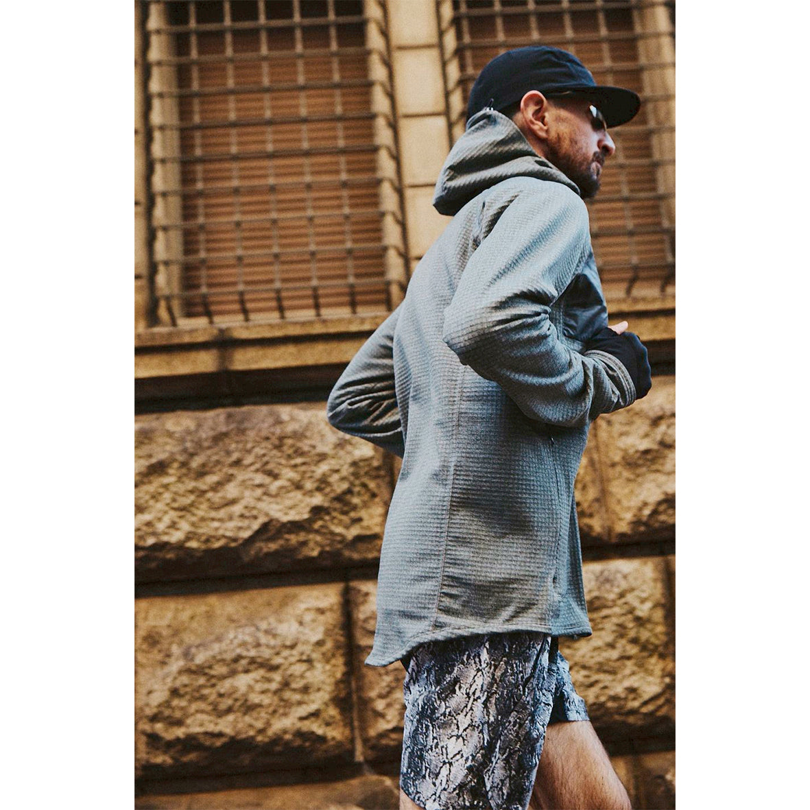 POLARTEC POWER GRID ZIP UP HOODIE