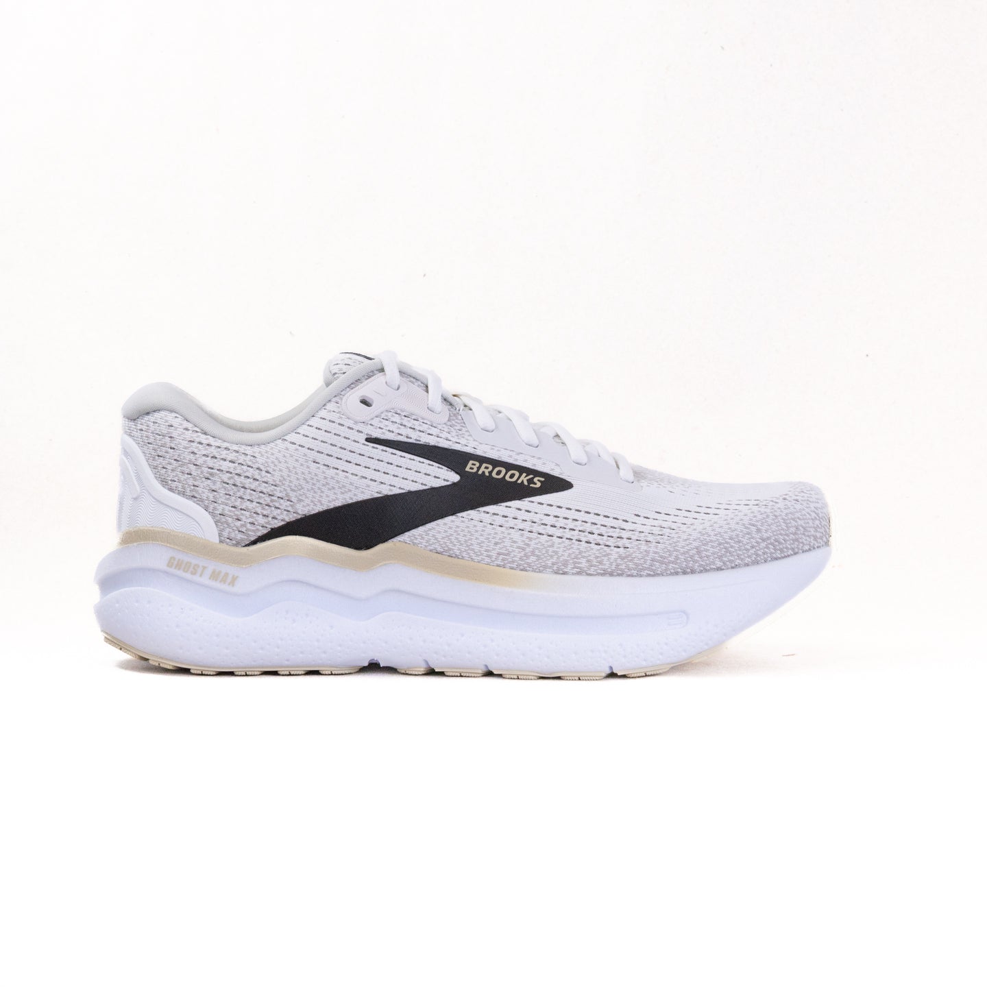 Brooks Ghost Max 2 (Men's) - White/Pelican/Oyster – Chiappetta Shoes