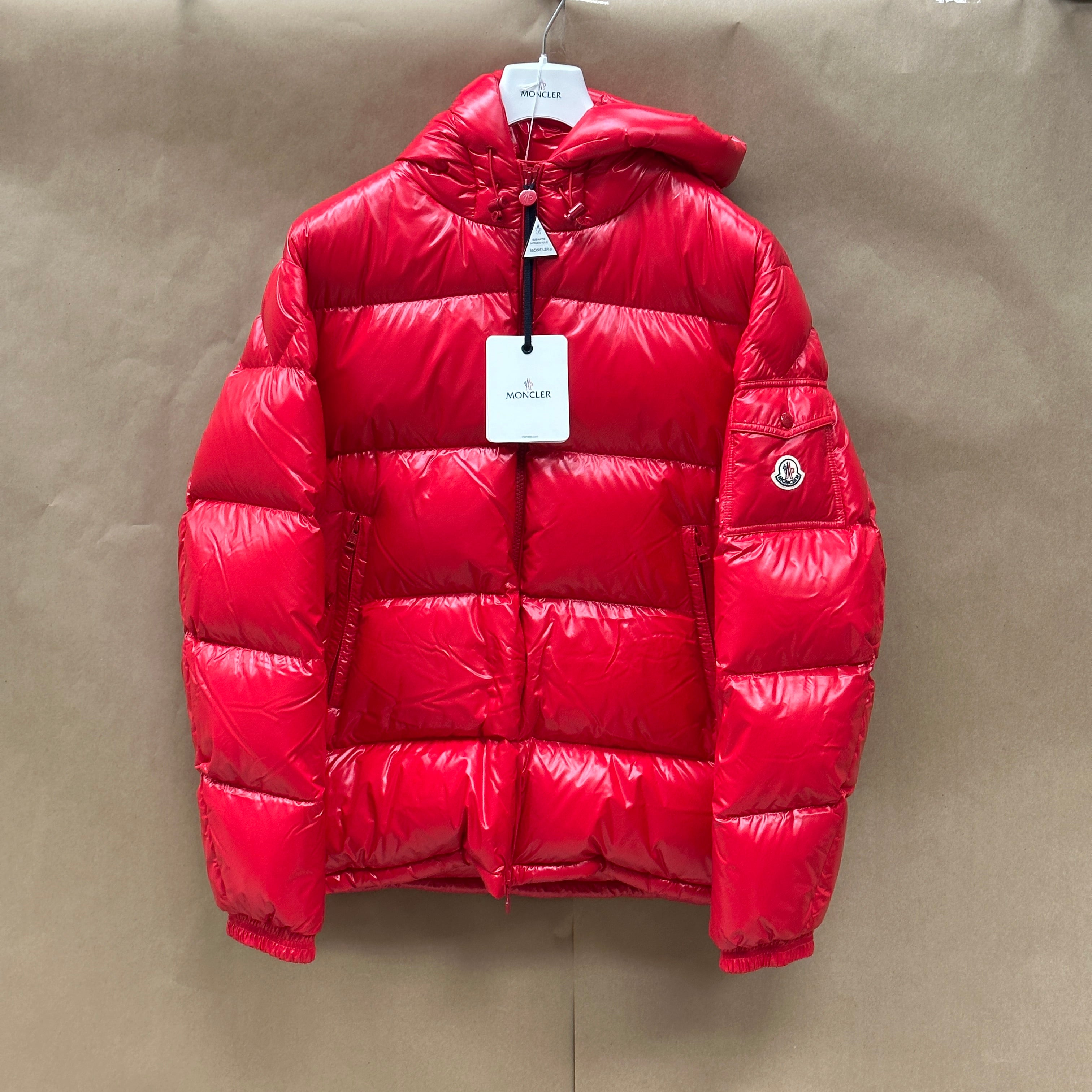 Moncler Men's Maya Red Puffer Jacket - Size 7 | Chicago Pawners