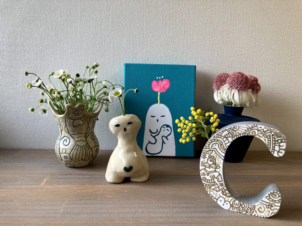 あなたの花を咲かせて | 本間ちゑ｜アヴァンギャルドな観音様をえがく