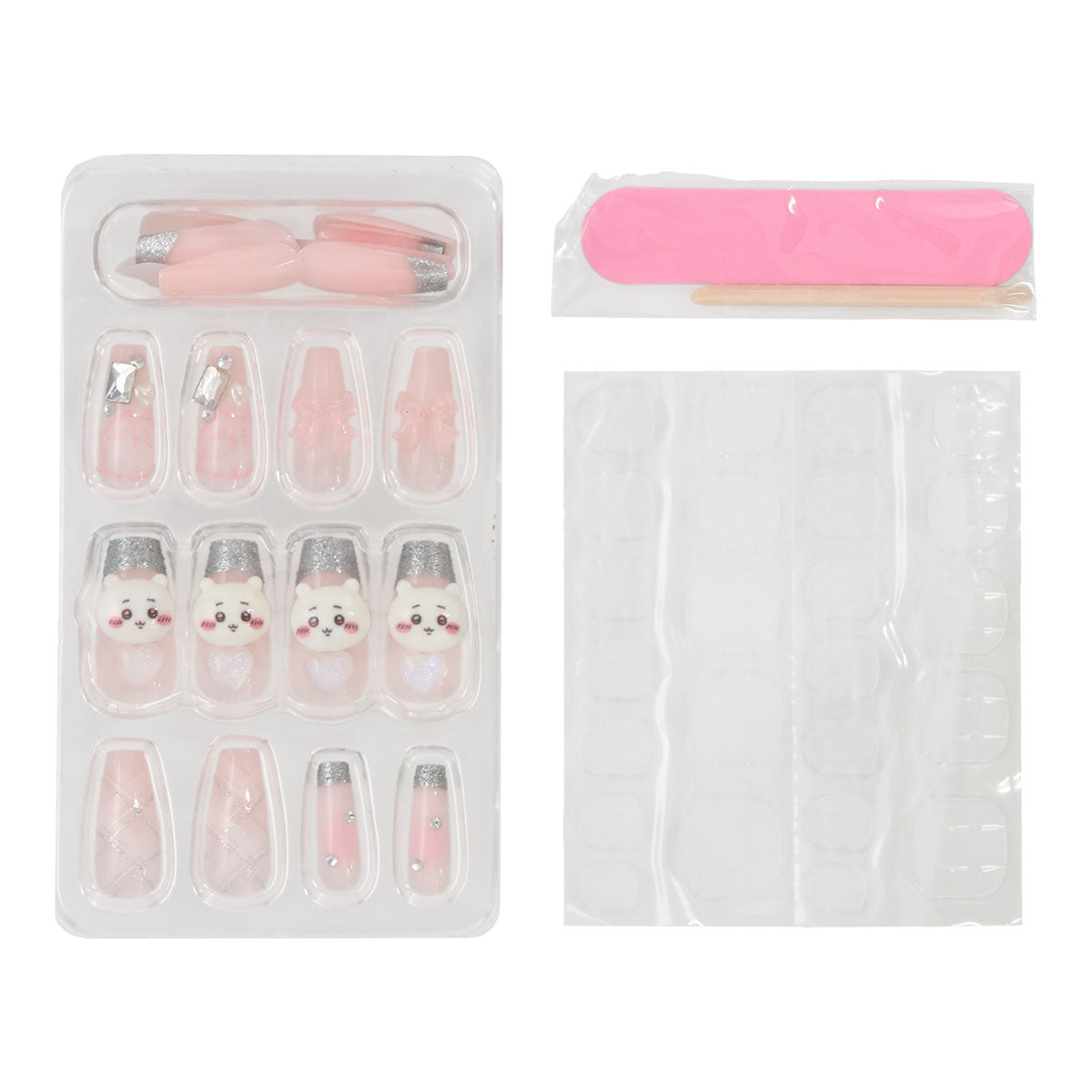 チイカワネイルチップ4個セット ちいかわ ネイルチップ（ちいかわ