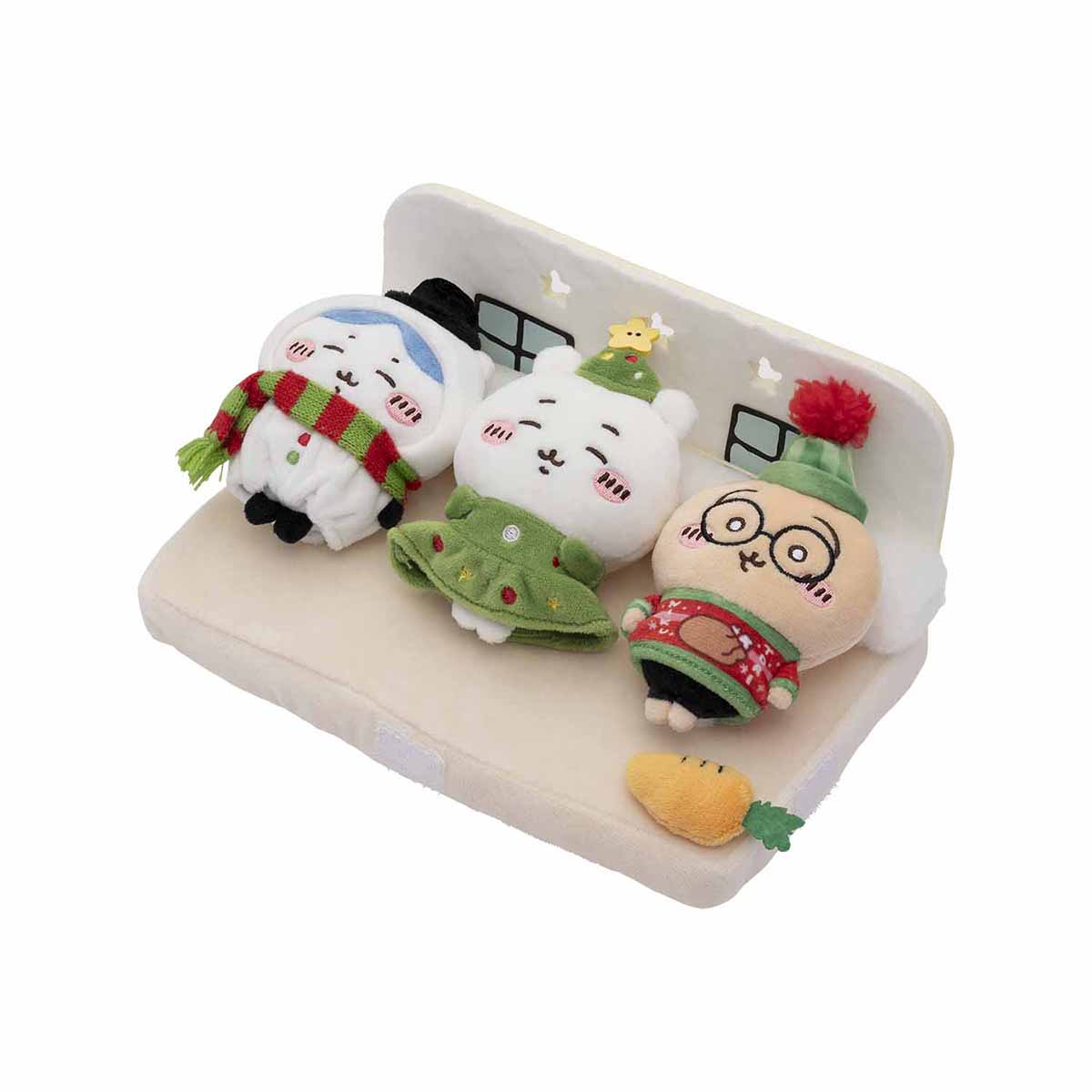 予約】ちいかわ ハッピーホリデーなおやすみベッドと繋がるマスコット
