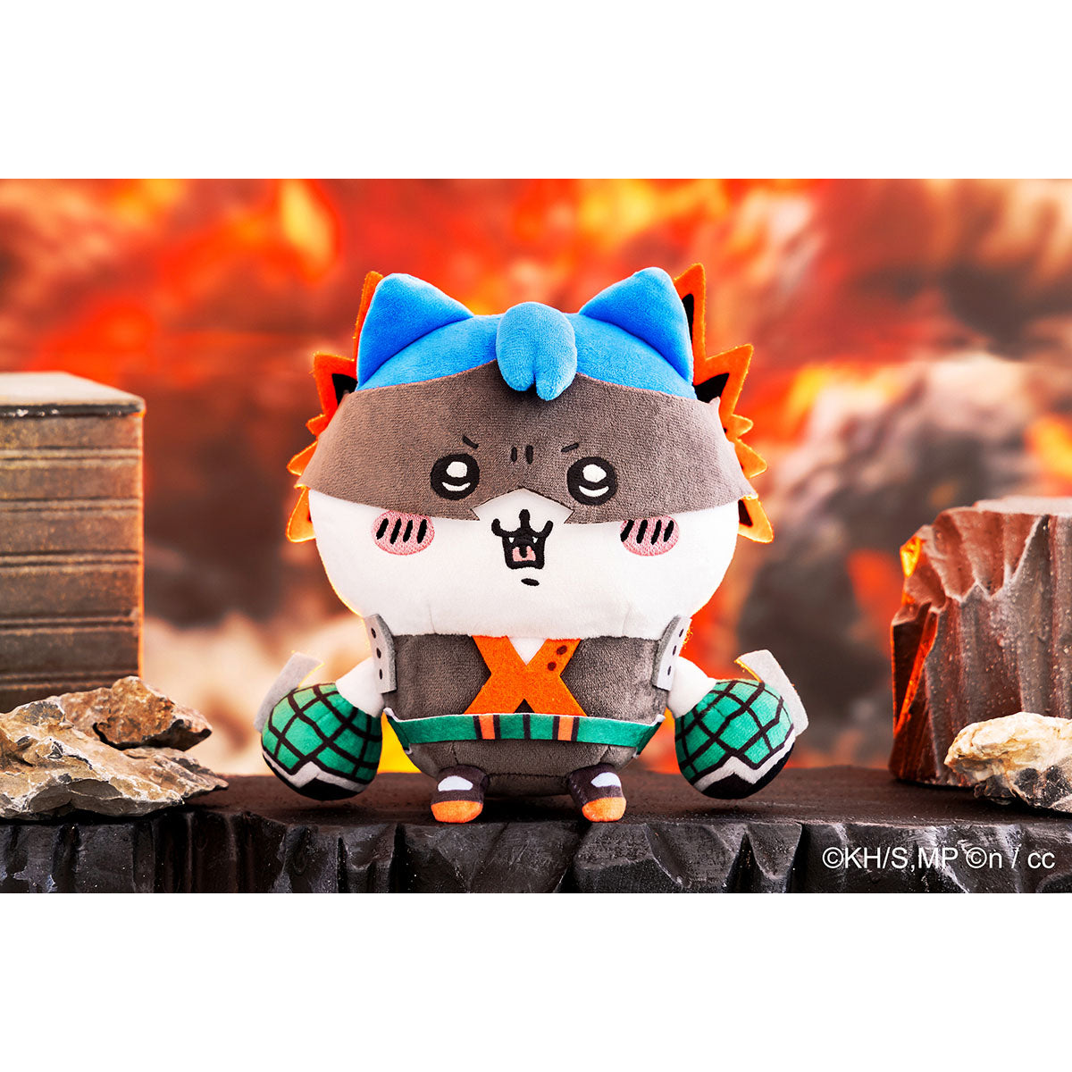 僕のヒーローアカデミア×ちいかわ ぬいぐるみS（爆豪勝己×ハチワレ